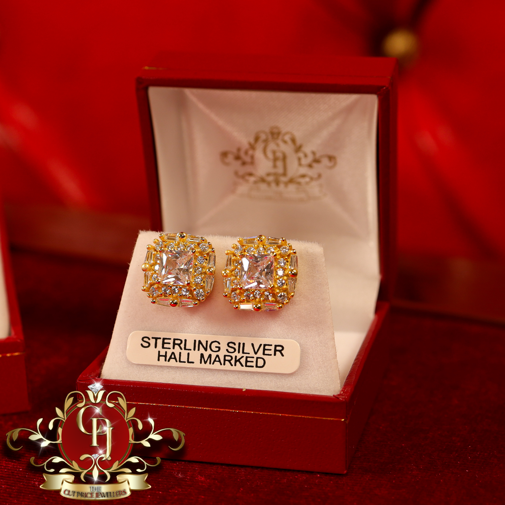 CHRISTMAS DROP NO.6: The "Gloria" Set (Gold-Plated with Cubic Zirconia)