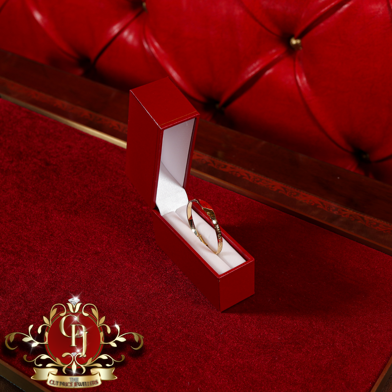 Gold-Plated ID Bangle (with Engraving)
