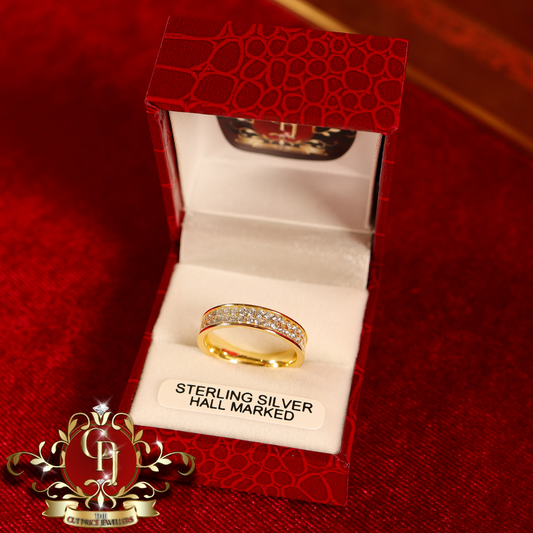 CHRISTMAS DROP NO.5: The "Jayla" Ring (Gold-Plated with Cubic Zirconia) | The Cut Price Jewellers