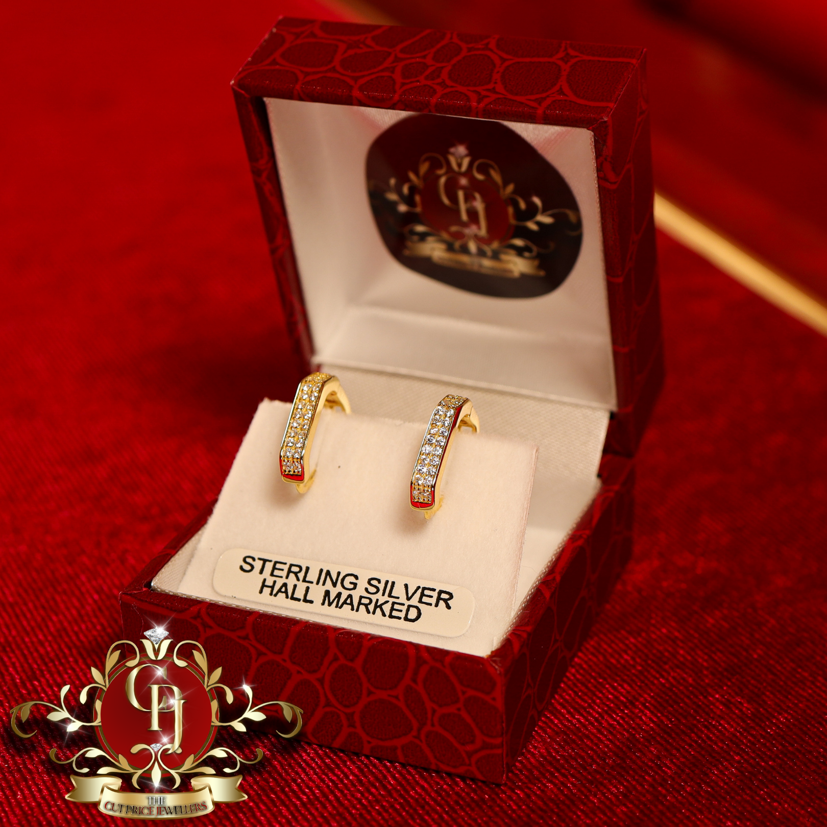CHRISTMAS DROP Hoop Earrings (Gold-Plated)