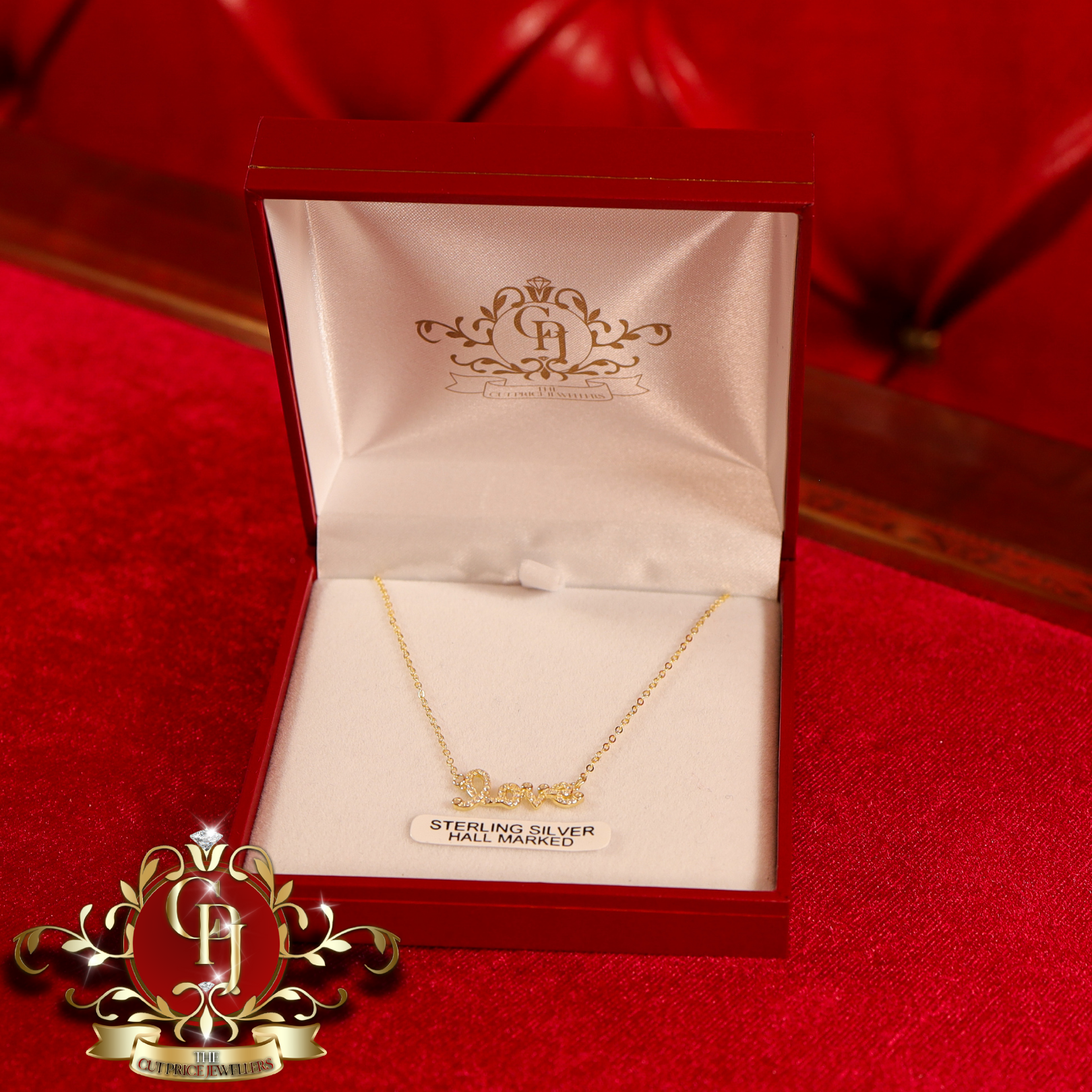 The "Love" Chain (Gold-Plated)