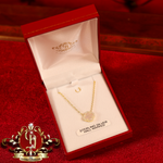 Gold-Plated Mother of Pearl Clover Chain