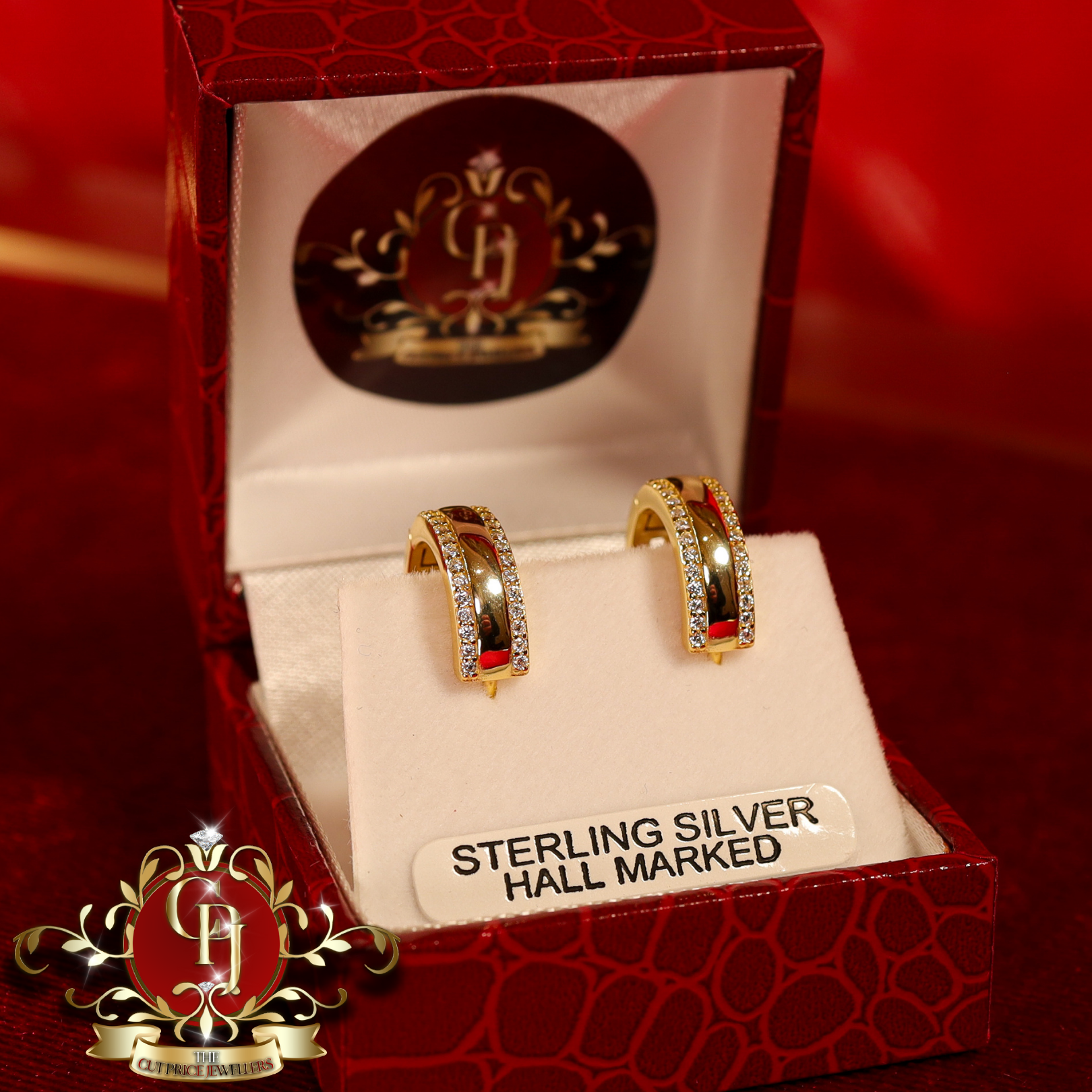 CHRISTMAS DROP Hoop Earrings (Gold-Plated)