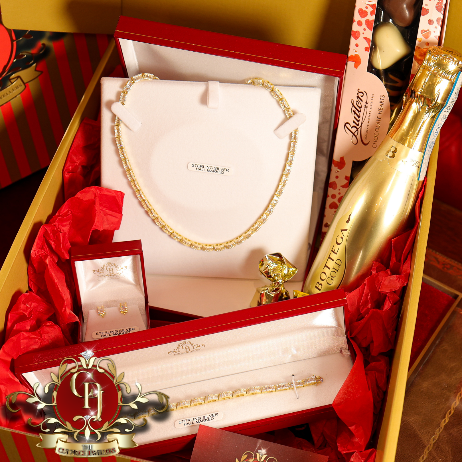 "My Always" Gift Box (Gold-Plated with Cubic Zirconia)