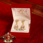 CHRISTMAS Drop Earrings (Gold-Plated with Cubic Zirconia)