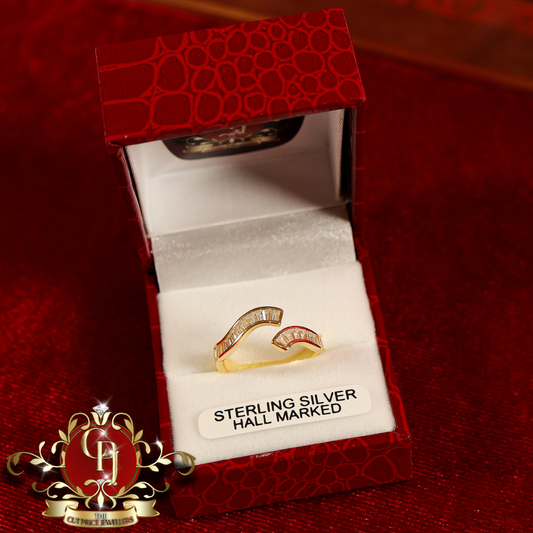 CHRISTMAS DROP NO.5: The "Raya" Ring (Gold-Plated with Cubic Zirconia) | The Cut Price Jewellers