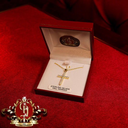 The "Romi" Gold-Plated Cross | The Cut Price Jewellers