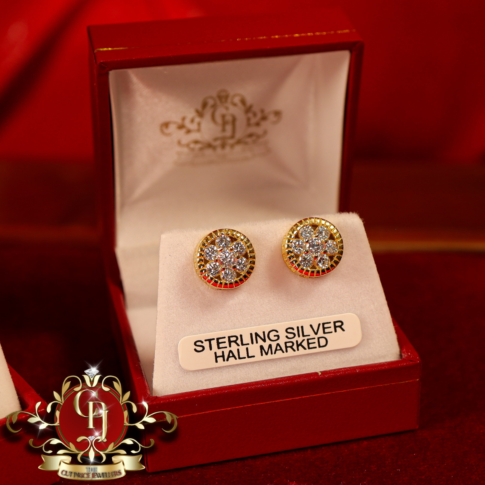 CHRISTMAS DROP NO.6: The "Rosa" Set (Gold-Plated with Cubic Zirconia)