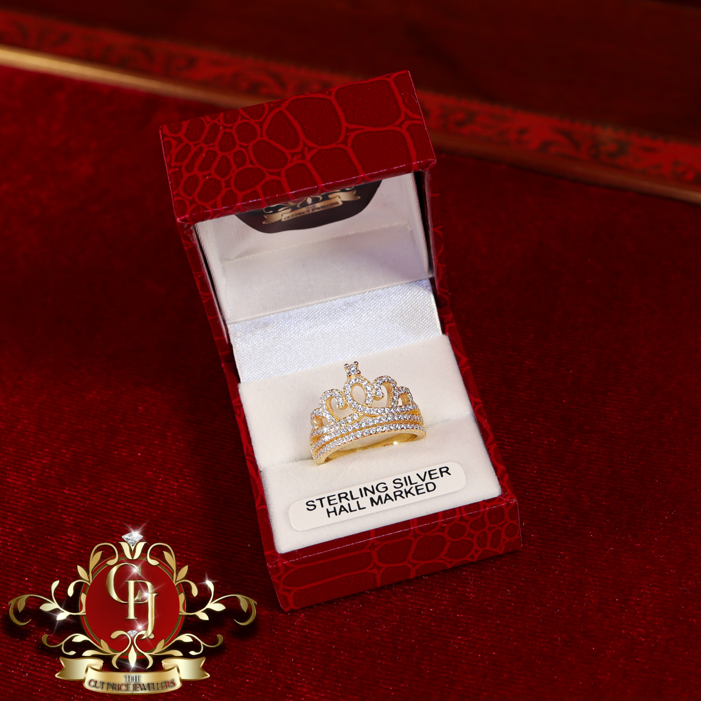 CHRISTMAS DROP NO.1: The "Royalty" Ring (Gold-Plated with Cubic Zirconia) | The Cut Price Jewellers