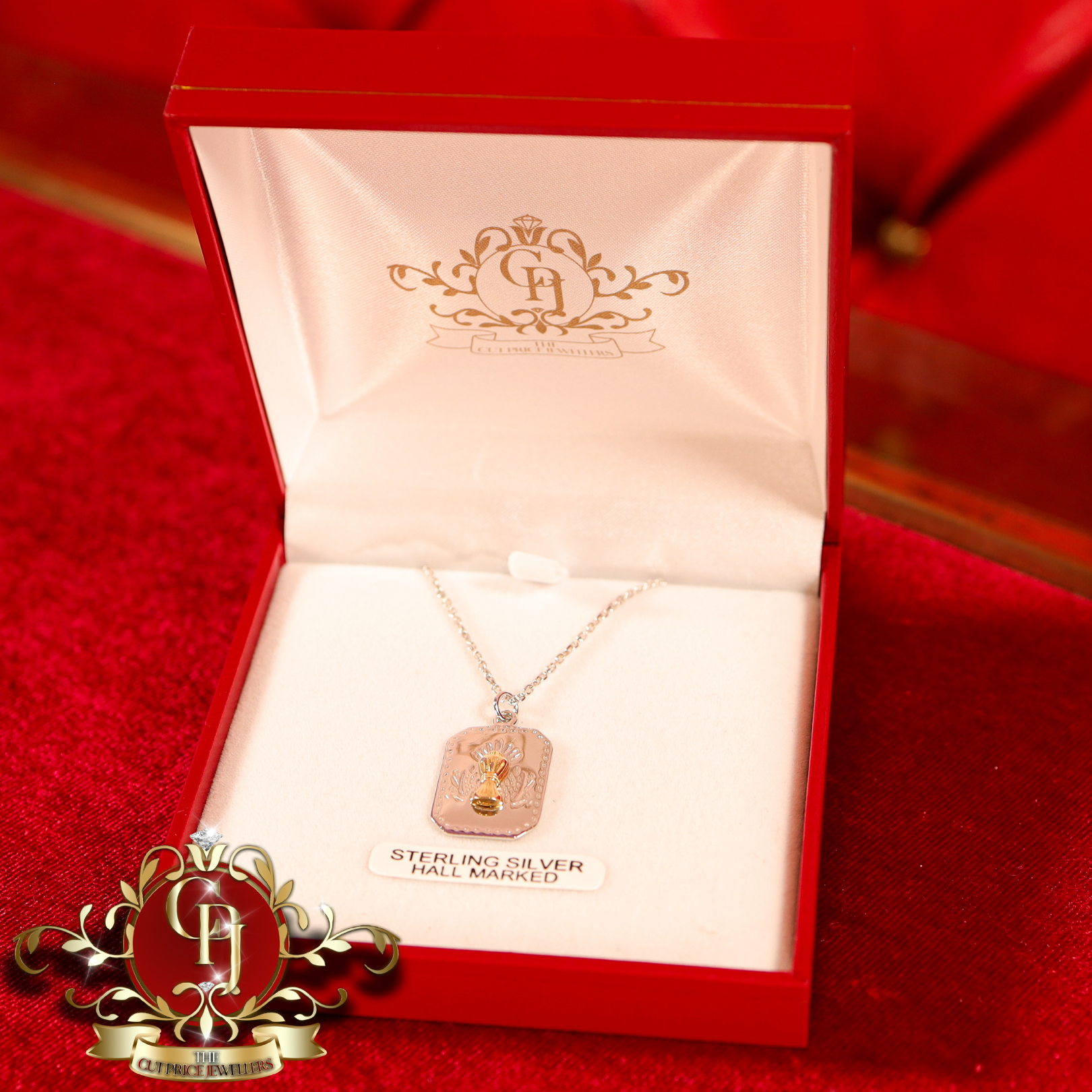 Sterling Silver Communion Medal with Standard Chain