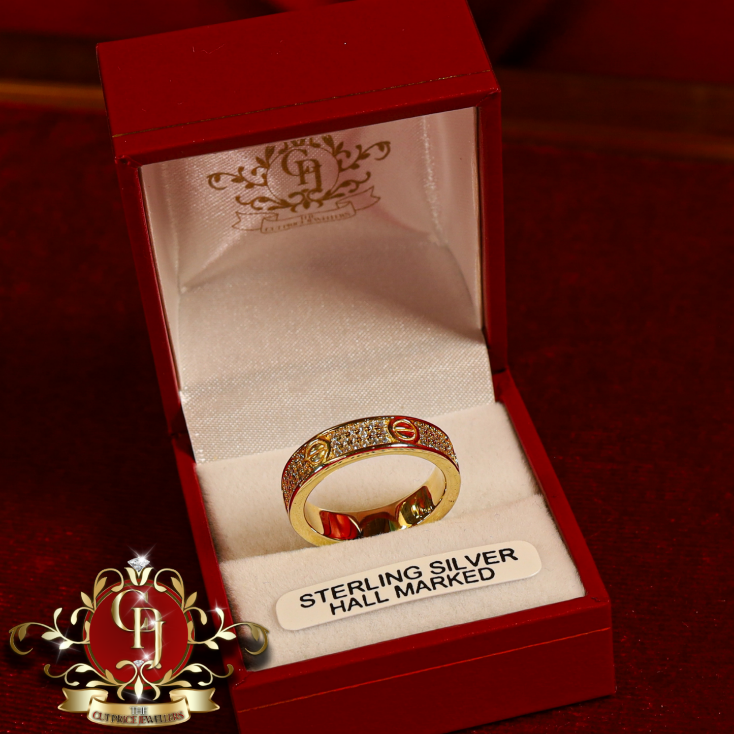 Gold-Plated Screwhead Ring | The Cut Price Jewellers