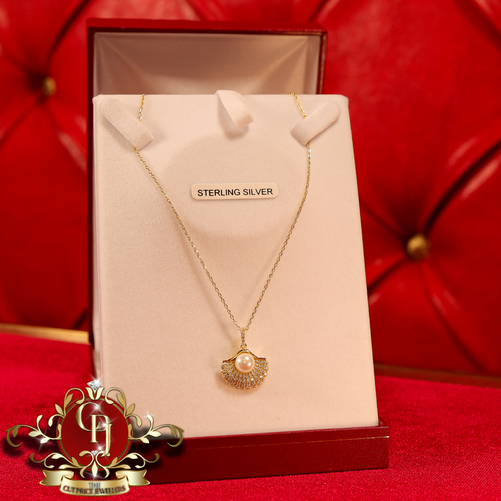 Gold-Plated "Aphrodite" Chain with Cubic Zirconia