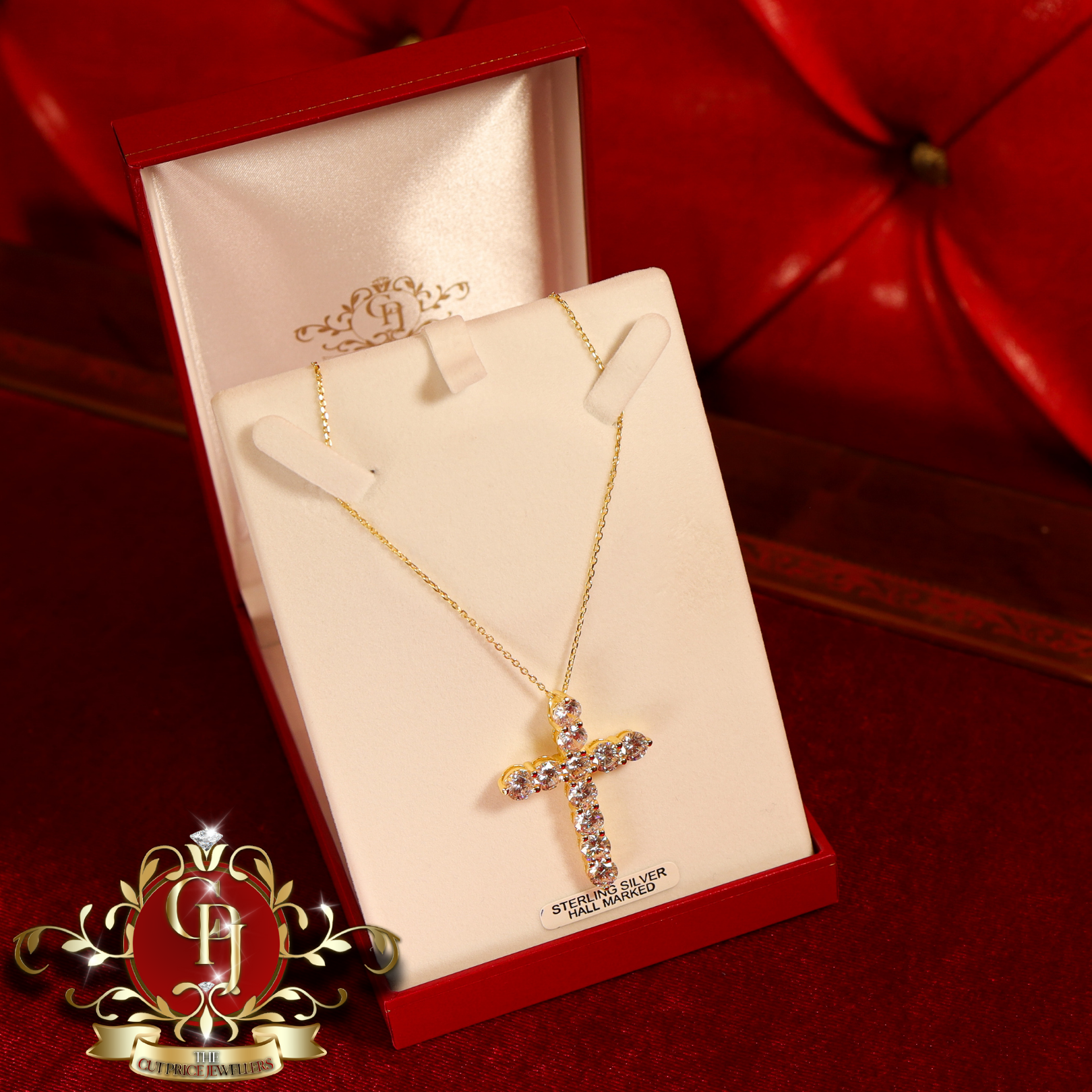 CHRISTMAS Cross (Gold-Plated)