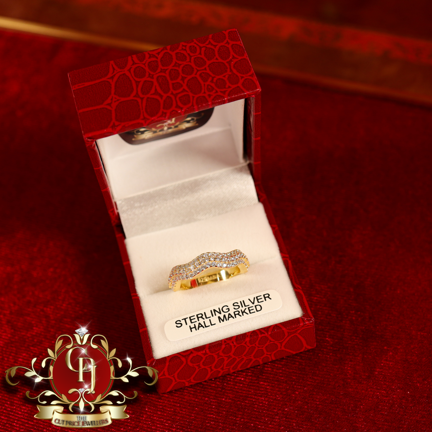 CHRISTMAS DROP NO.5: The "Viviana" Ring (Gold-Plated with Cubic Zirconia) | The Cut Price Jewellers