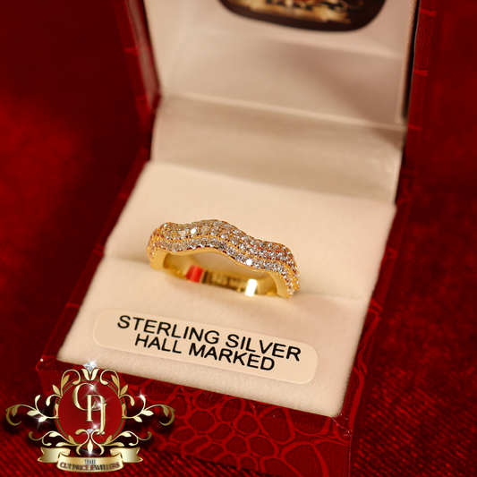 CHRISTMAS DROP NO.5: The "Viviana" Ring (Gold-Plated with Cubic Zirconia) | The Cut Price Jewellers