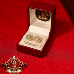 The "Kelsey" Studs (Gold-Plated Sterling Silver & Pink Cubic Zirconia)