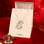 Large Sterling Silver Baguette Initial on Light Chain