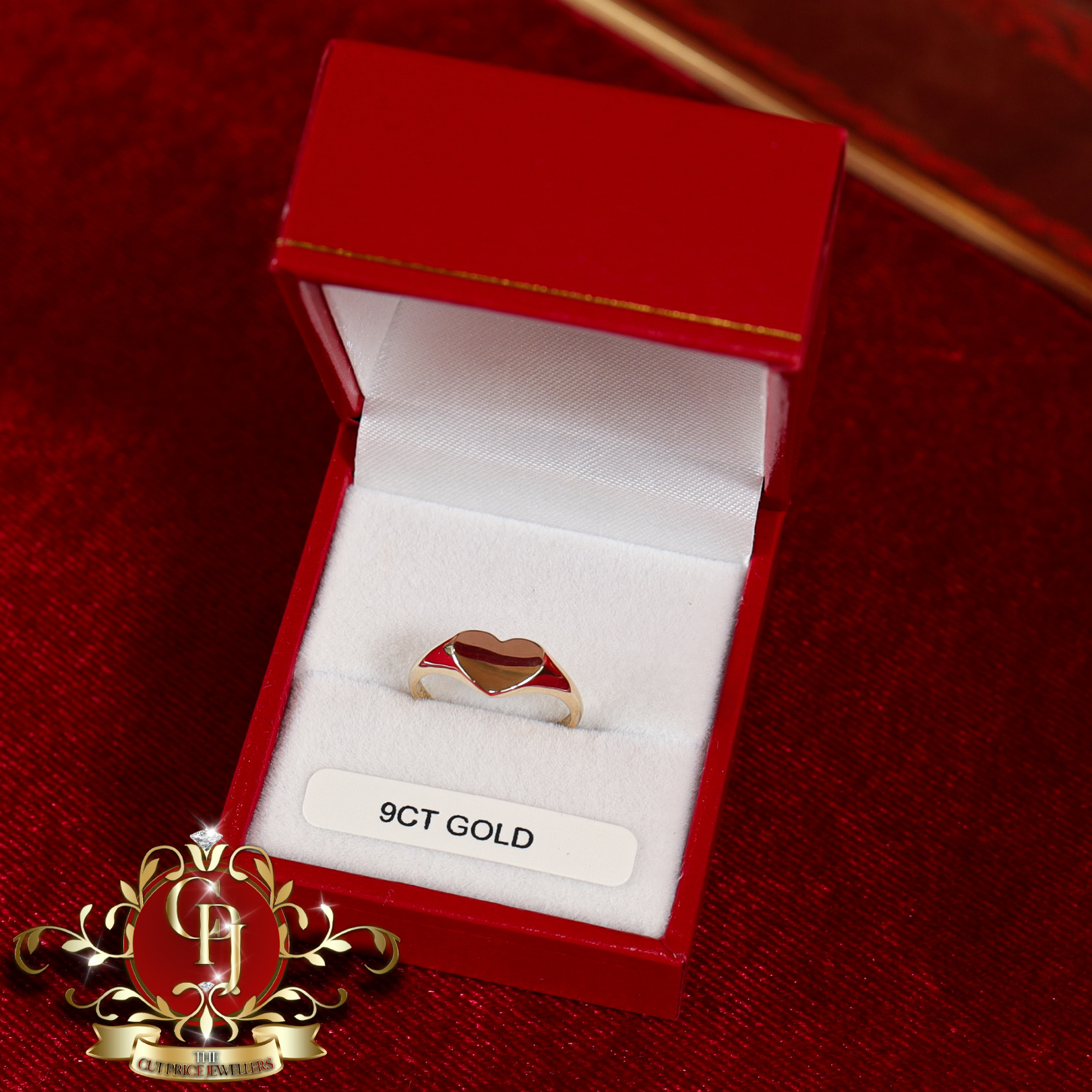 9ct Gold Children's Heart Ring