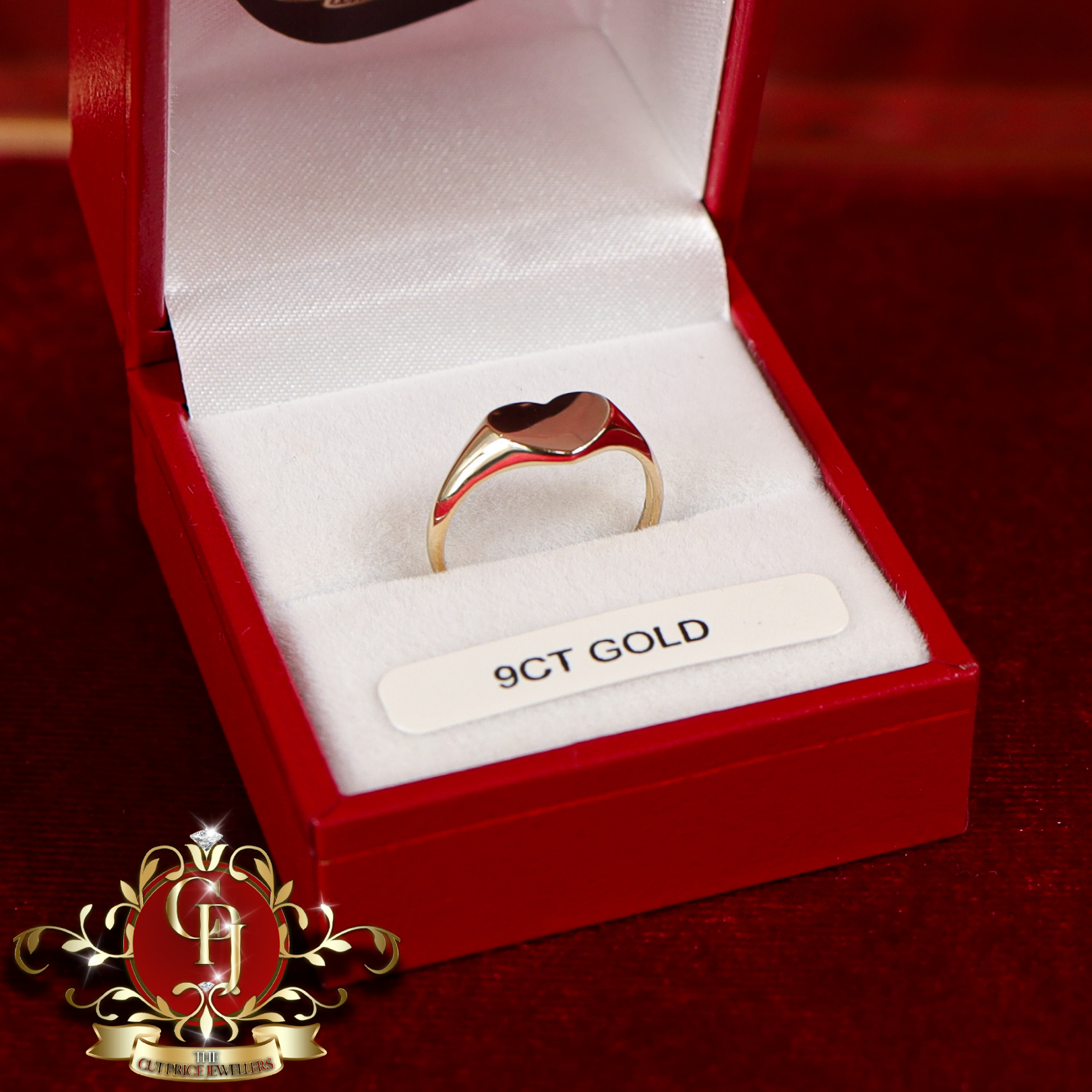 9ct Gold Children's Heart Ring