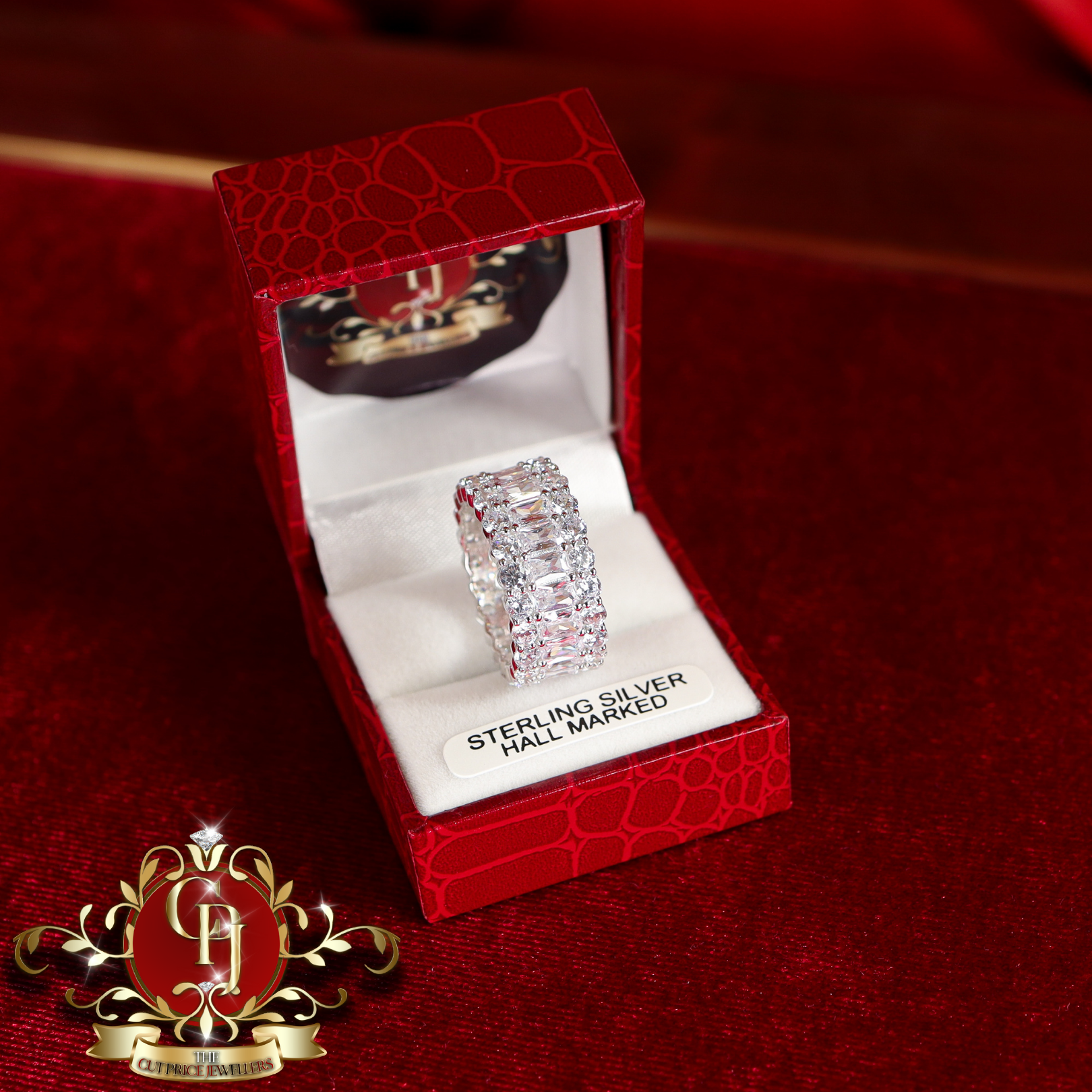 The "Nina" Baguette Sterling Silver Ring