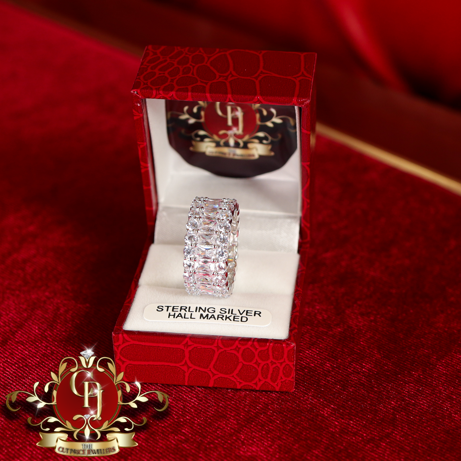 The "Nina" Baguette Sterling Silver Ring