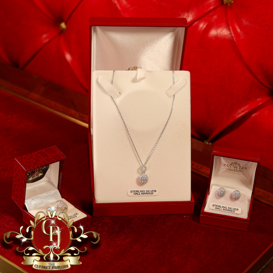 CHRISTMAS DROP NO.6: The "Aliza" Set (Sterling Silver with Cubic Zirconia) | The Cut Price Jewellers