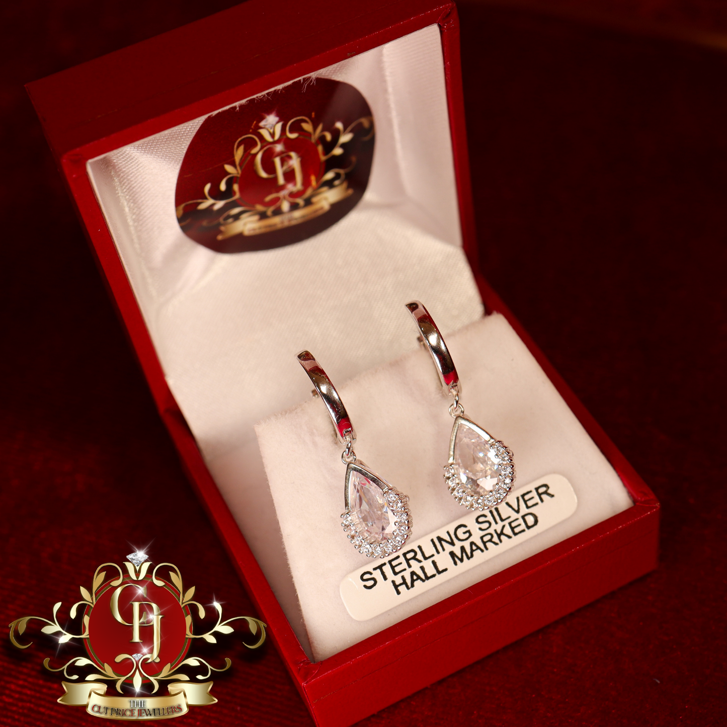 CHRISTMAS DROP NO.2: The "Amelia" Drop Earrings (Sterling Silver) | The Cut Price Jewellers