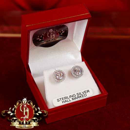 The Angel Studs (Sterling Silver & Cubic Zirconia) | The Cut Price Jewellers