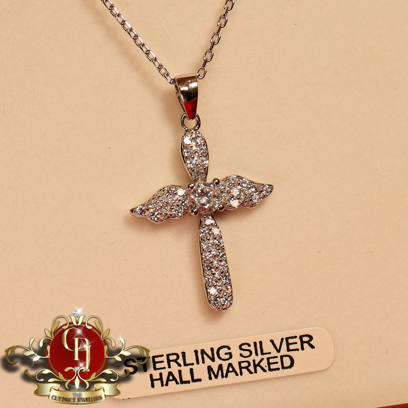 Sterling Silver "Ashley" Cross