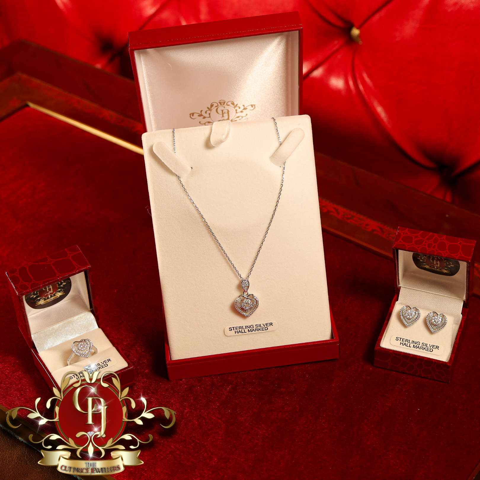 CHRISTMAS DROP Set (Sterling Silver)