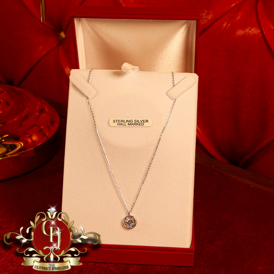 Baguette Circle Chain (Sterling Silver) | The Cut Price Jewellers