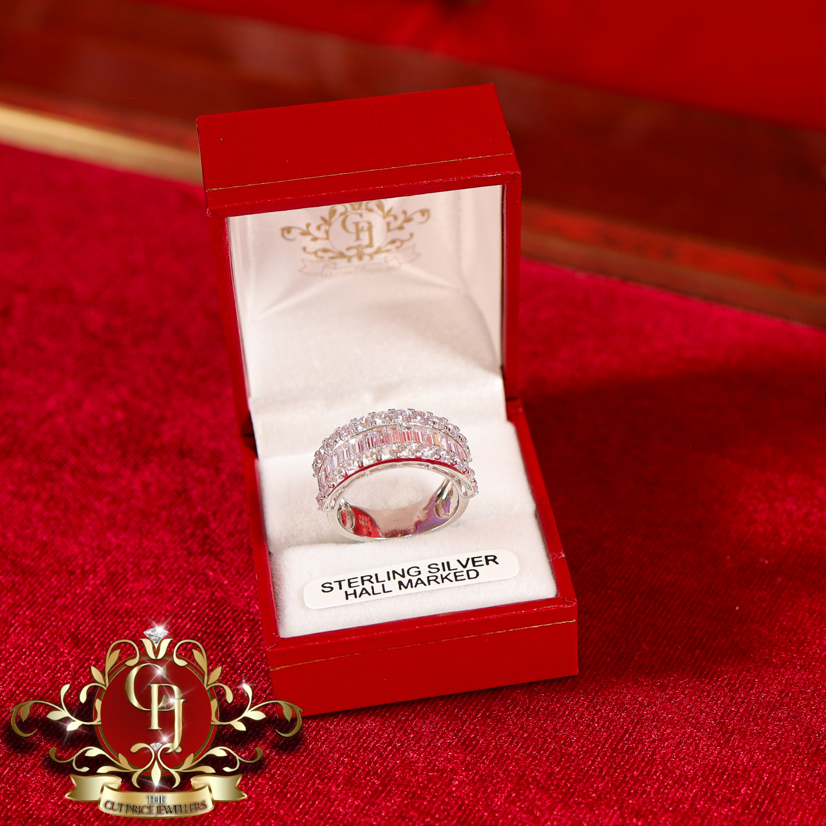 The "Inaya" Ring (Sterling Silver with Cubic Zirconia)