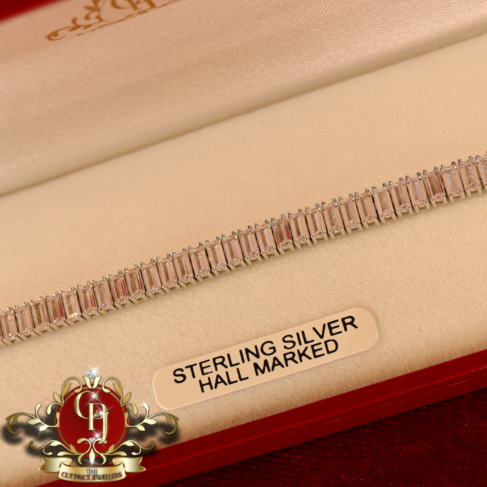 Sterling Silver "Bev" Tennis Bracelet