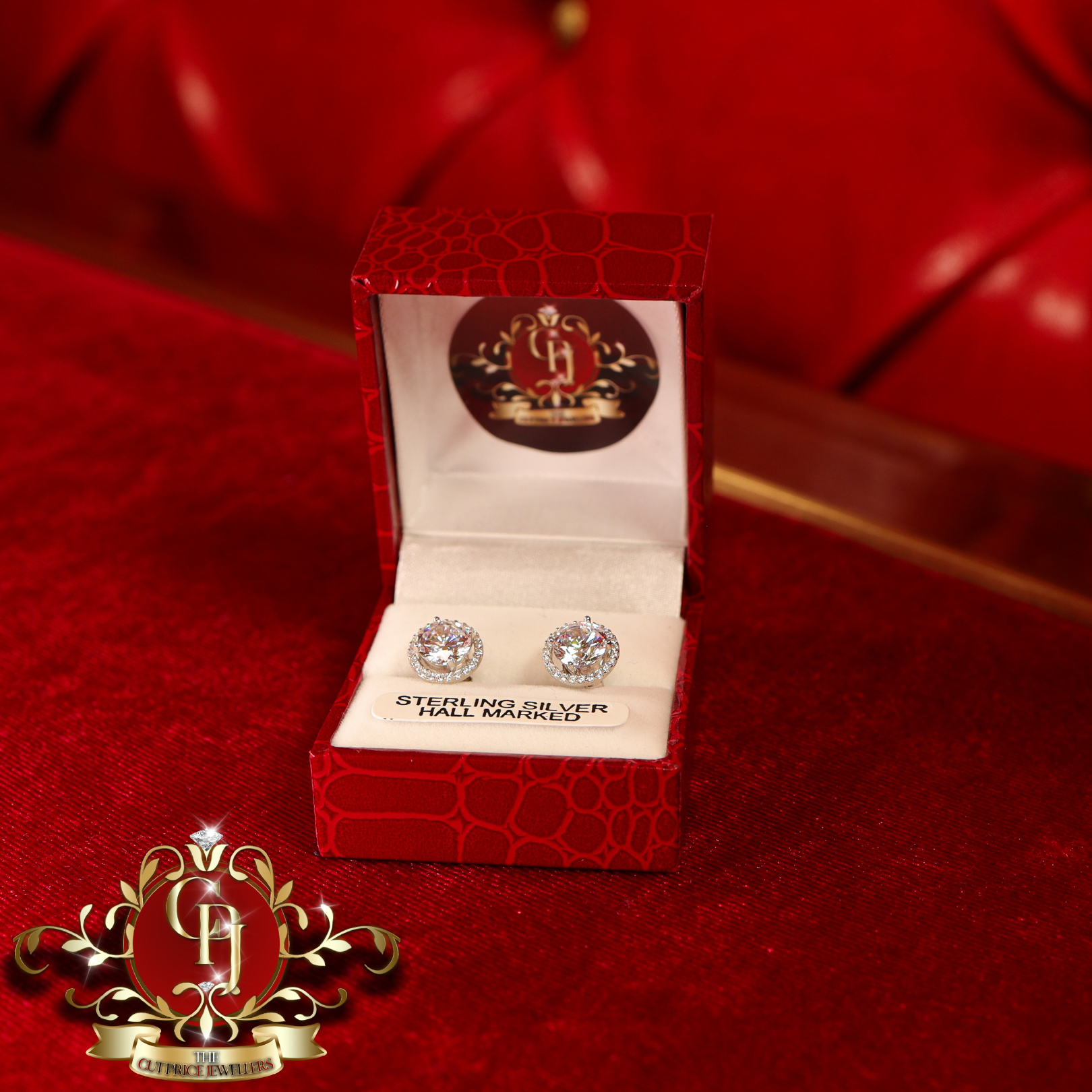 The "2-in-1" Studs (Sterling Silver with Cubic Zirconia)