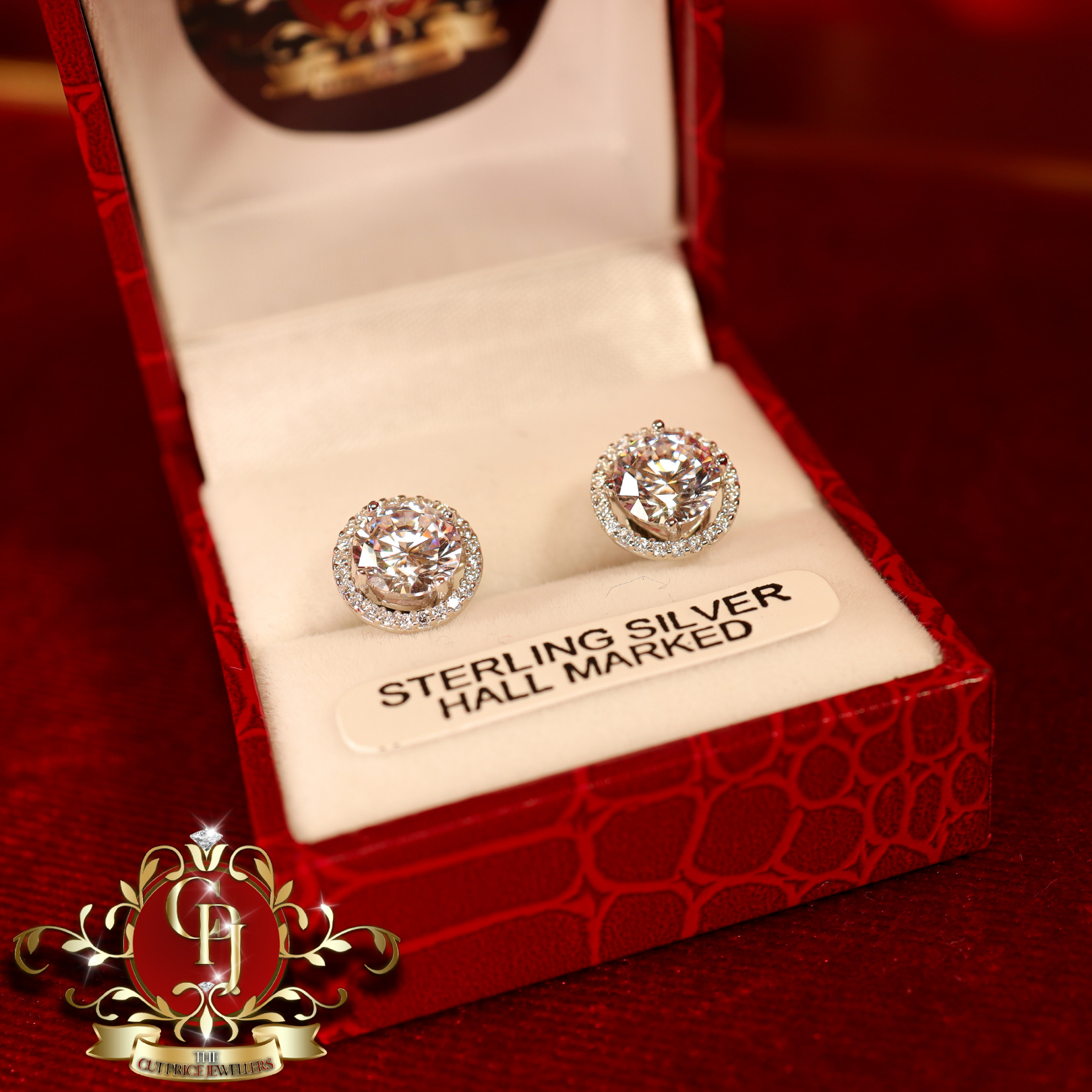 The "2-in-1" Studs (Sterling Silver with Cubic Zirconia)