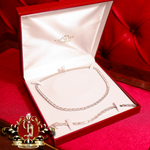 Tennis Chain & Bracelet Set in Sterling Silver with CZ