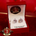 Cubic Zirconia Pear Drop Earrings