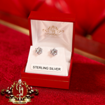 Sterling Silver with Cubic Zirconia Studs
