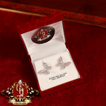 CHRISTMAS DROP NO.4: "Celeste" Butterfly Studs (Sterling Silver with Cubic Zirconia) | The Cut Price Jewellers