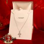 Sterling Silver “Cody” Cross with Cubic Zirconia