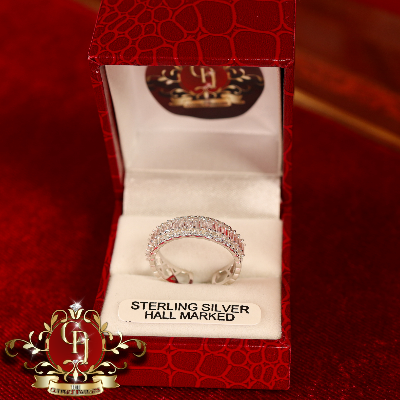 CHRISTMAS DROP Ring (Sterling Silver with Cubic Zirconia)