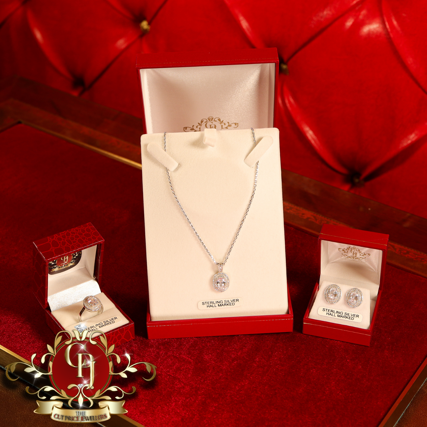 CHRISTMAS DROP NO.5: The "Destiny" Set (Sterling Silver with Cubic Zirconia) | The Cut Price Jewellers