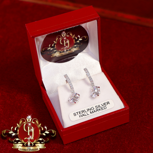 CHRISTMAS DROP NO.1: The "Diana" Drop Earrings (Sterling Silver) | The Cut Price Jewellers