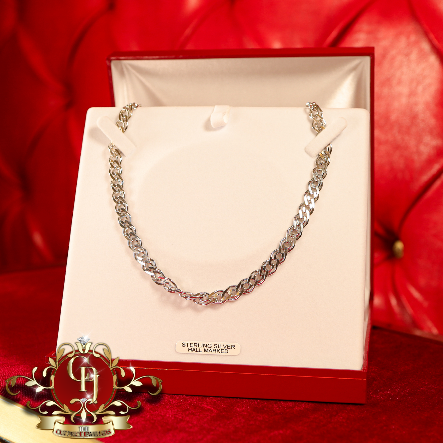 Sterling Silver Double Curb Chain | The Cut Price Jewellers