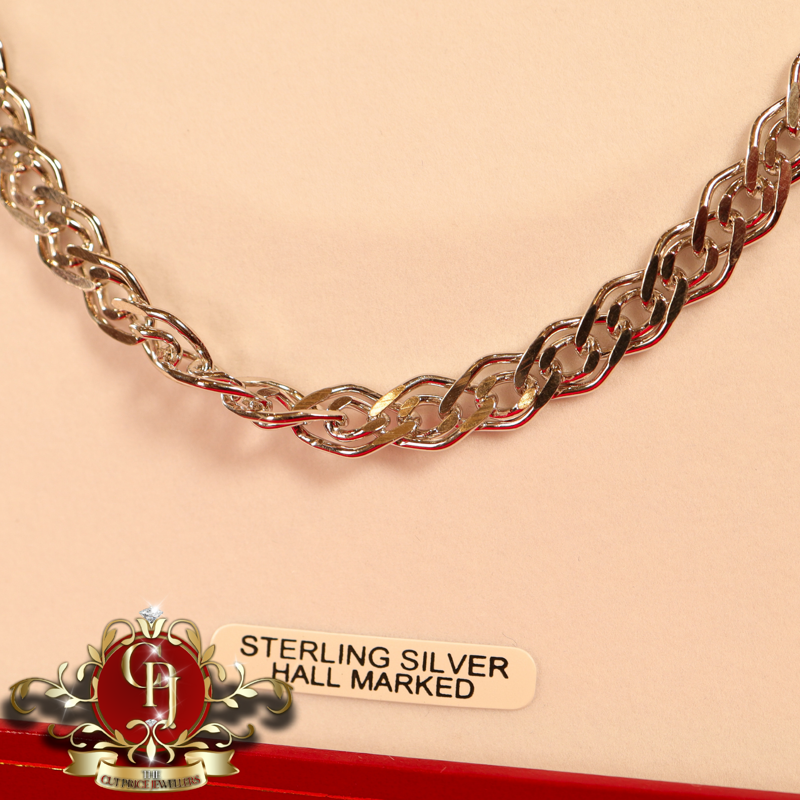 Sterling Silver Double Curb Chain | The Cut Price Jewellers