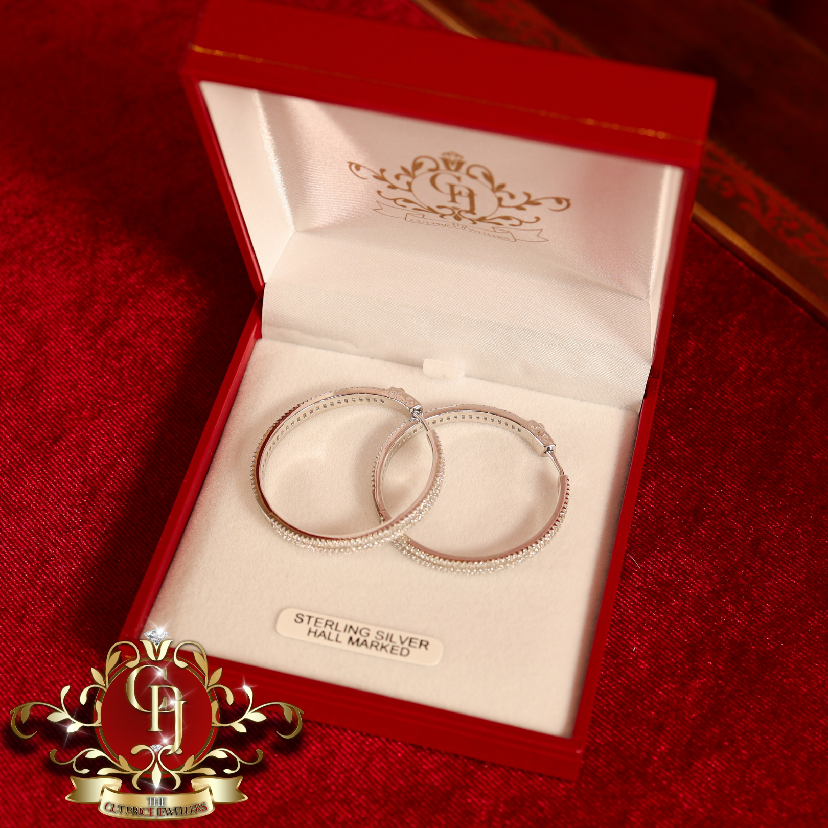 The "Eliana" Baguette Hoop Earrings