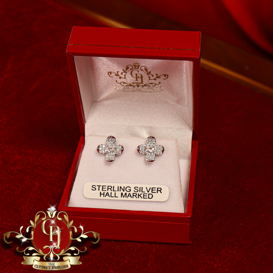 Fiona Studs (Sterling Silver) | The Cut Price Jewellers