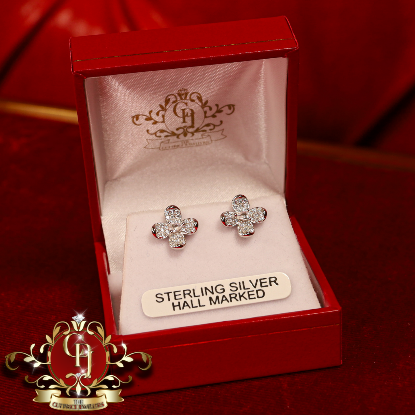 Fiona Studs (Sterling Silver) | The Cut Price Jewellers