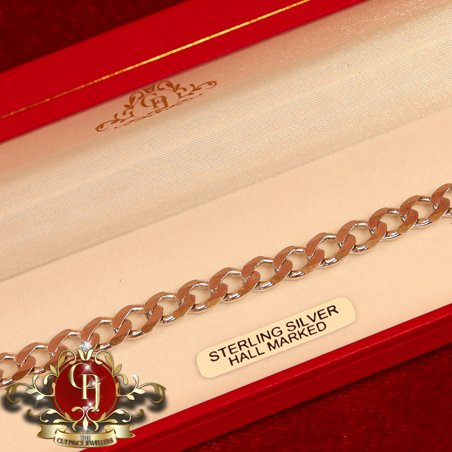 Sterling Silver Flat Curb Bracelet | The Cut Price Jewellers