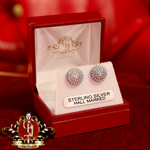 The "Flora" Stud Earrings (Sterling Silver with Cubic Zirconia)
